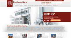 Desktop Screenshot of exotherm.com